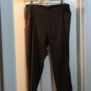 JJill brown stretch linen pants